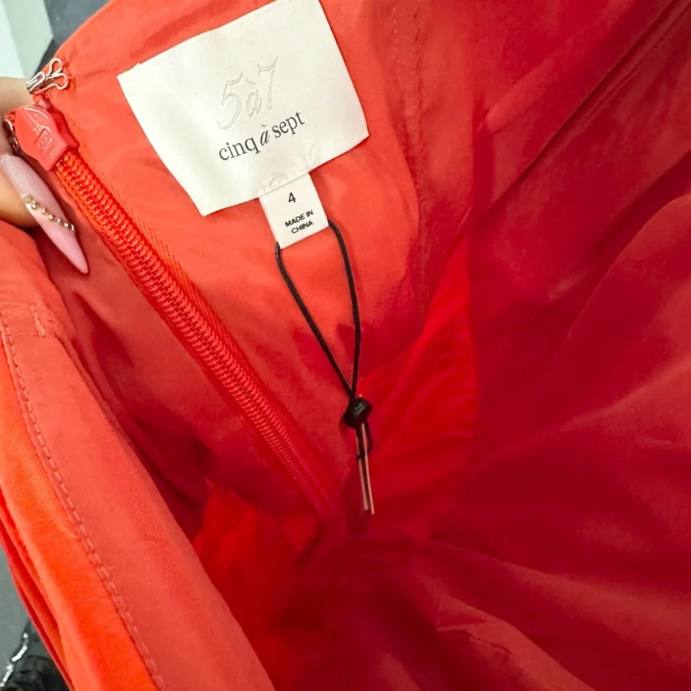 Cinq a Sept Red Halter Maxi Dress - Picture 2 of 6